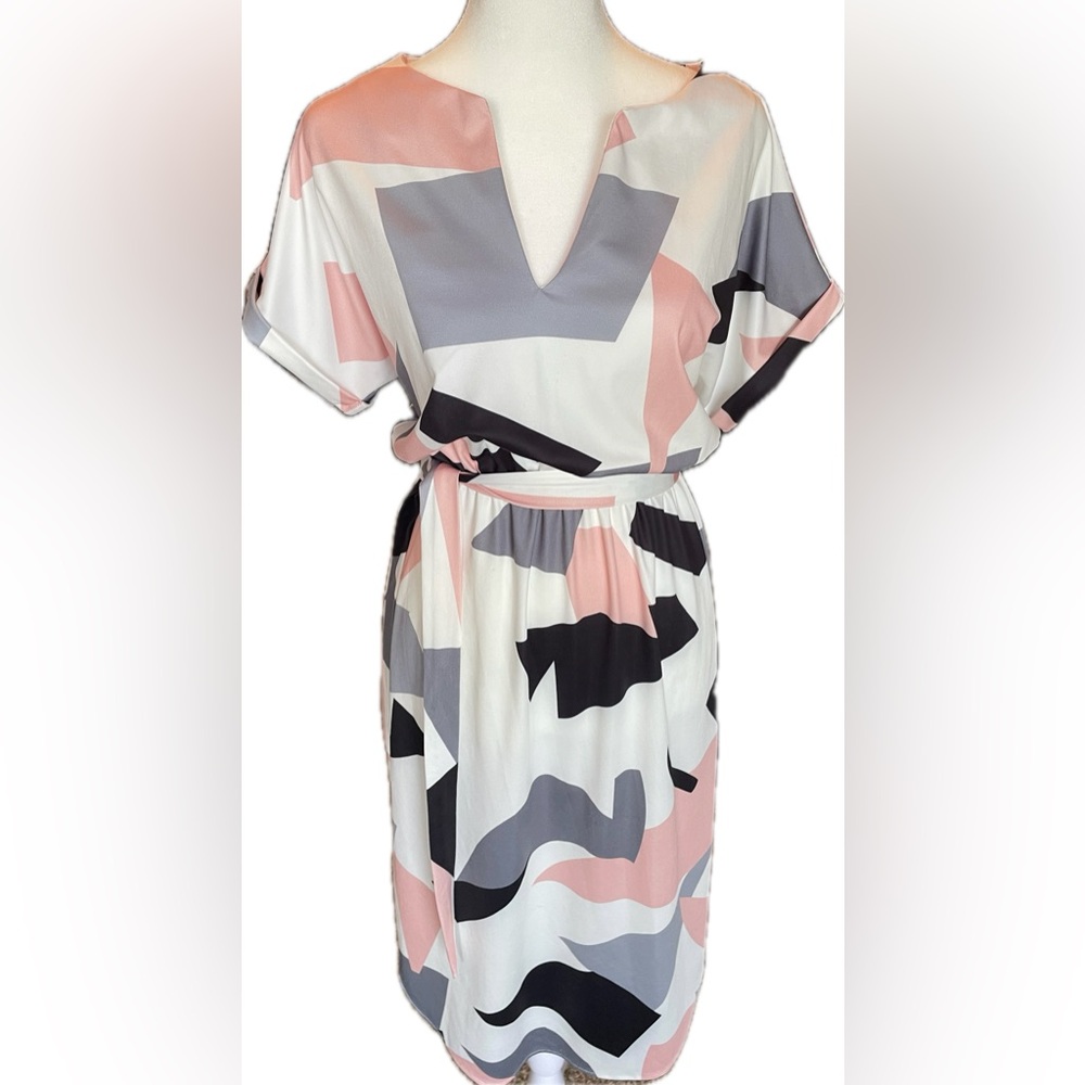 Abstract Patterned Midi Dress - Picture 5 of 5